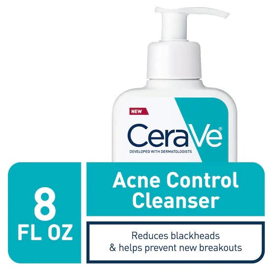 Cerave Acne Control Cleanser 237ml – Oil-Free Face Wash With Salicylic Acid For Acne Treatment, Pore Cleansing And Clear Skin