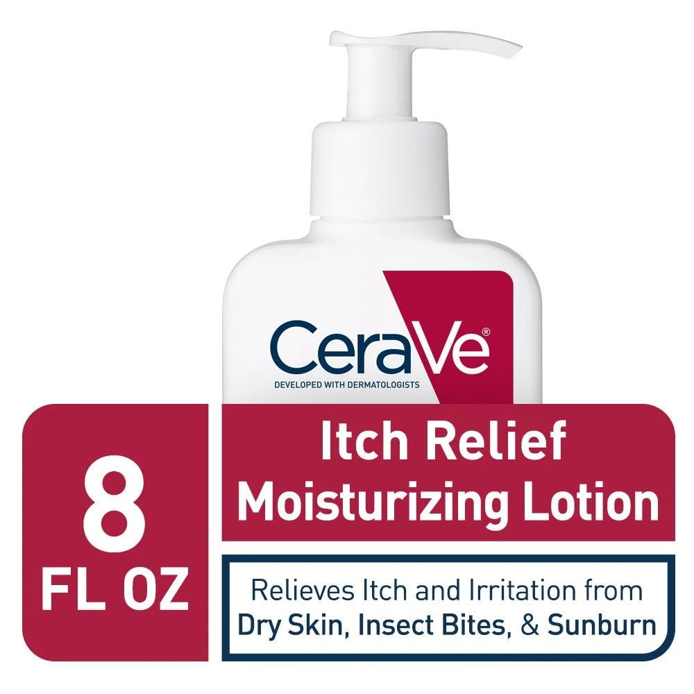 CeraVe Itch Relief Moisturizing Lotion – 1% Pramoxine Hydrochloride, Relieves Itching & Hydrates Dry Skin, 237ml